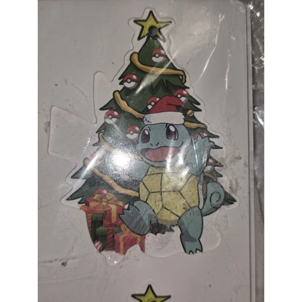 12pc Pokémon Christmas Tree Set Glossy Plastic Multicolor Pikachu